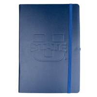 U-State Debossed Textured Lined Journal Navy